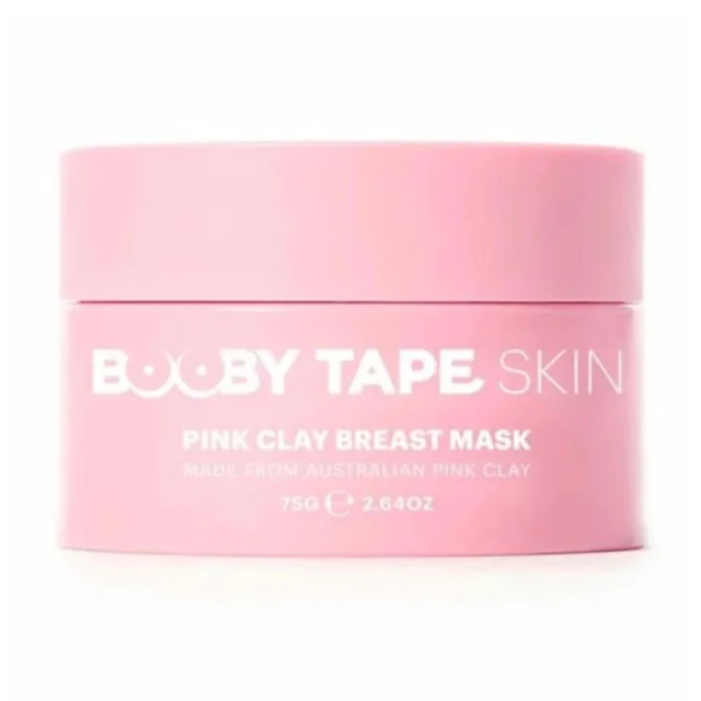BOOBY TAPE PINK CLAY BREAST MASK Jílová maska na prsa a dekolt, 75 g