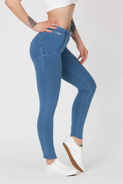 Boost Jeans Boost Jeans Mid Waist Light Blue, M, světle modrá