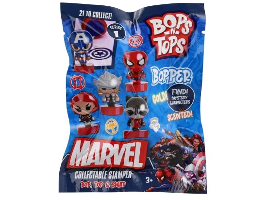 Bops n Tops Marvel figurka s razítkem - mix variant 1 ks