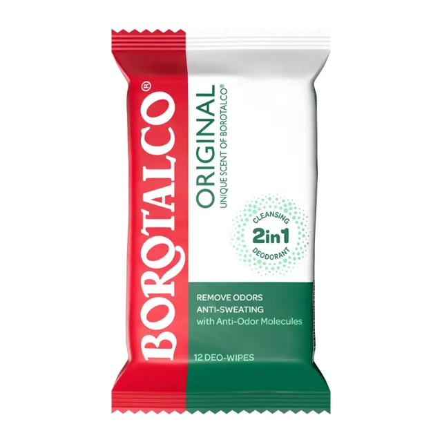 Borotalco Čisticí a deodorační ubrousky 12 ks