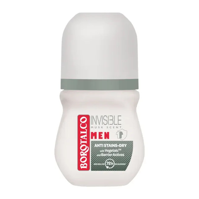 Borotalco Deodorant roll-on pro muže Invisible Musk Scent 50 ml