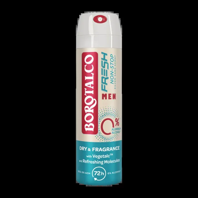 Borotalco Deodorant sprej pro muže Non-stop Pure Silver Sage 150 ml