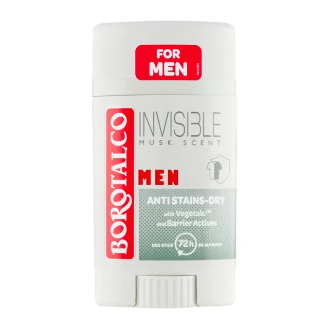Borotalco Deodorant tuhý pro muže Invisible Musk Scent 40 ml