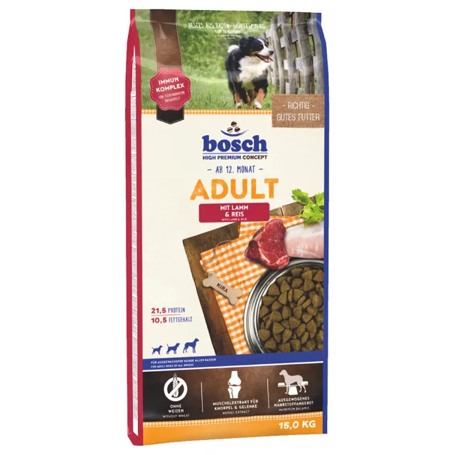 bosch Adult granule na zkoušku 4 x 1 kg - 4 x 1 kg - 3 druhy