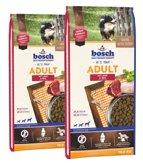 BOSCH Adult Lamb &amp; Rice 2 x 15 kg