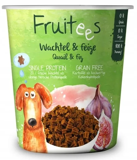 BOSCH Fruitees Snack Křepelka a Fíky tréninkové pamlsky pro psy 200 g
