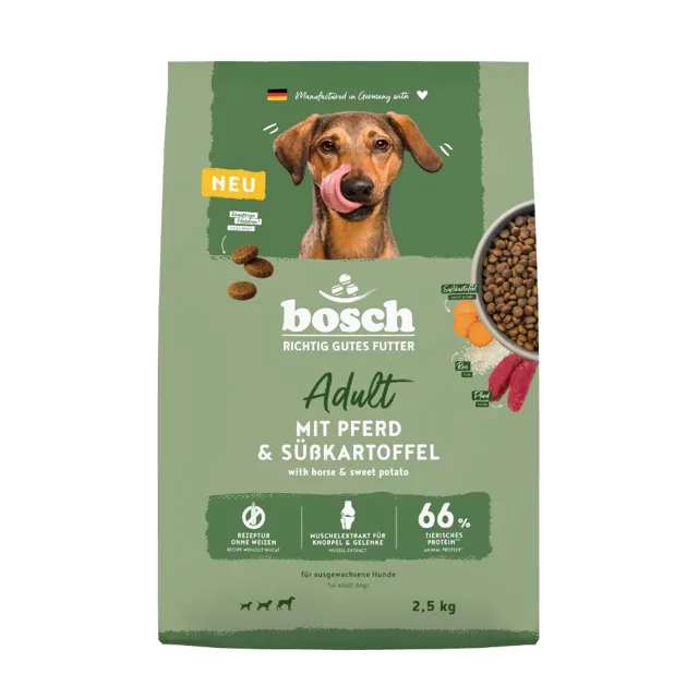 BOSCH HPC Adult 2,5 kg suché krmivo pro psy s koňským masem a sladkými bramborami