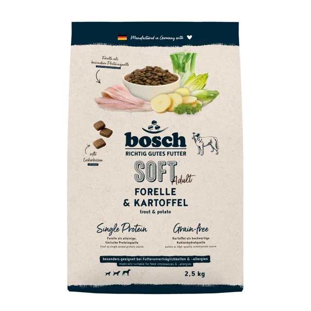 bosch HPC Soft Adult pstruh a brambory - 12 kg