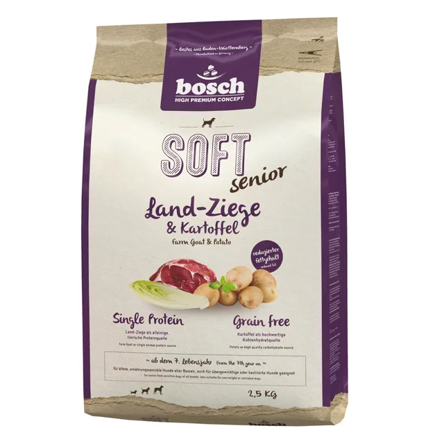 bosch HPC Soft Senior kozí maso a brambory - 2,5 kg
