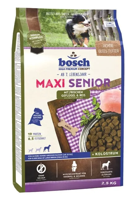 BOSCH Maxi Senior Drůbeží a rýže 2,5 kg