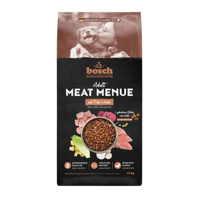BOSCH Meat Menue Adult s krůtím a kuřecím masem 12 kg granule pro psy
