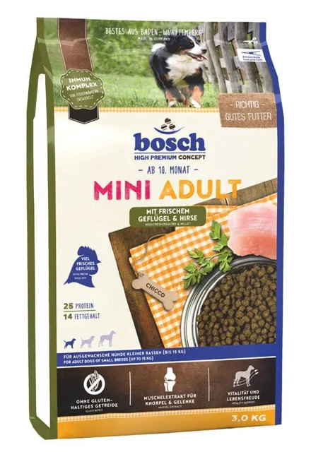 BOSCH Mini Adult Jáhly a šunka 3 kg