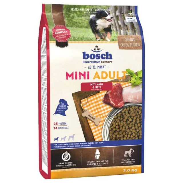 BOSCH Mini Adult jehně a rýže 3 kg