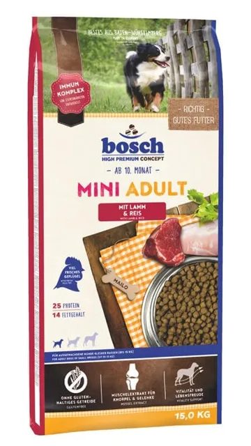 BOSCH Mini Adult Lamm &amp; Reis 15 kg