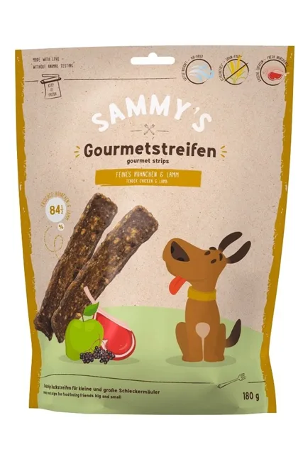 BOSCH SAMMY’S Gourmet Stripes Duck &amp; Lamb 180 g