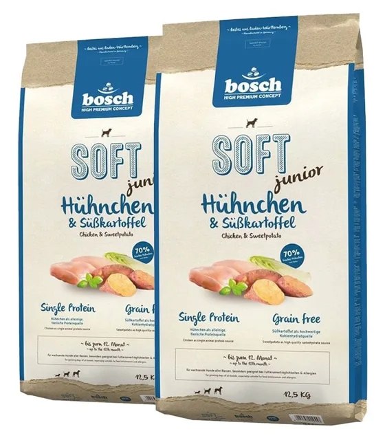 BOSCH Soft junior kuřecí maso a batáty 25 kg (2 x 12,5 kg)