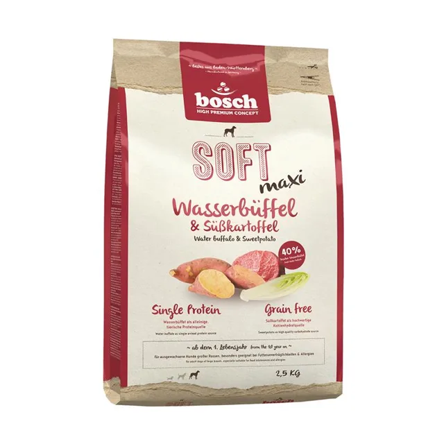 BOSCH Soft Maxi vodní buvol a sladké brambory 2,5 kg