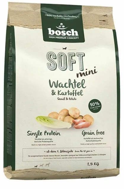 BOSCH Soft mini křepelka a brambory 2,5 kg