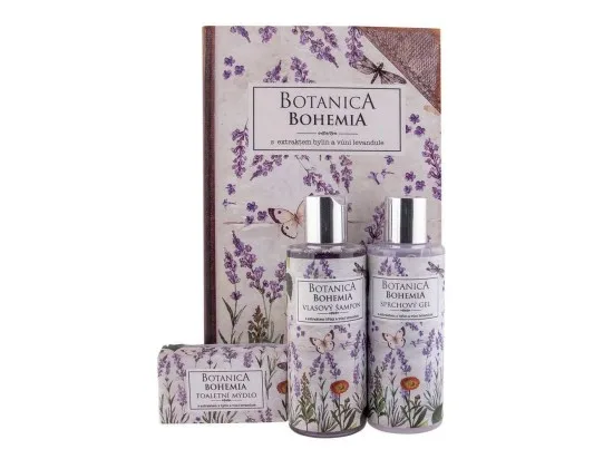 Botanica sada levandule gel 200 ml, šampon 200 ml a mýdlo 100 g