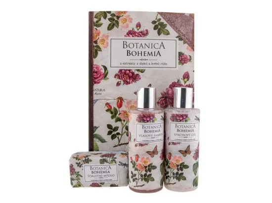 Botanica sada růže gel 200 ml, šampon 200 ml a mýdlo 100 g