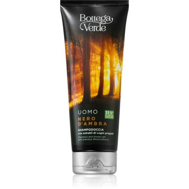 Bottega Verde Black Amber šampon a sprchový gel 2 v 1 200 ml