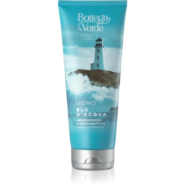 Bottega Verde Blu d´Acqua sprchový gel a šampon 2 v 1 s mořskou solí 200 ml