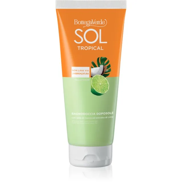Bottega Verde Sol Cocco Lime sprchový a koupelový gel po opalování 200 ml