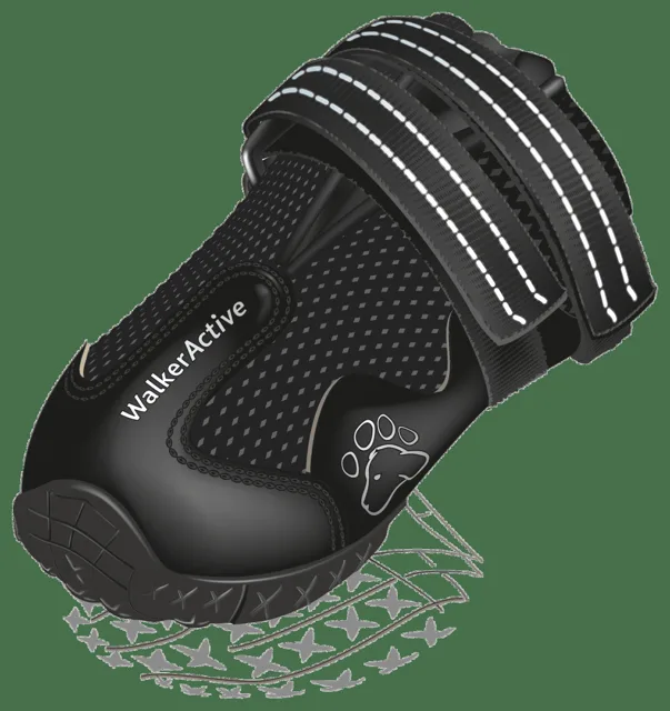 Boty pro psy Trixie Walker Active černé 2ks XS-S
