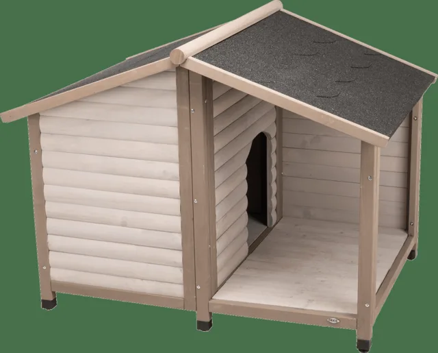 Bouda Trixie Natura Lodge šedá M–L 130cm