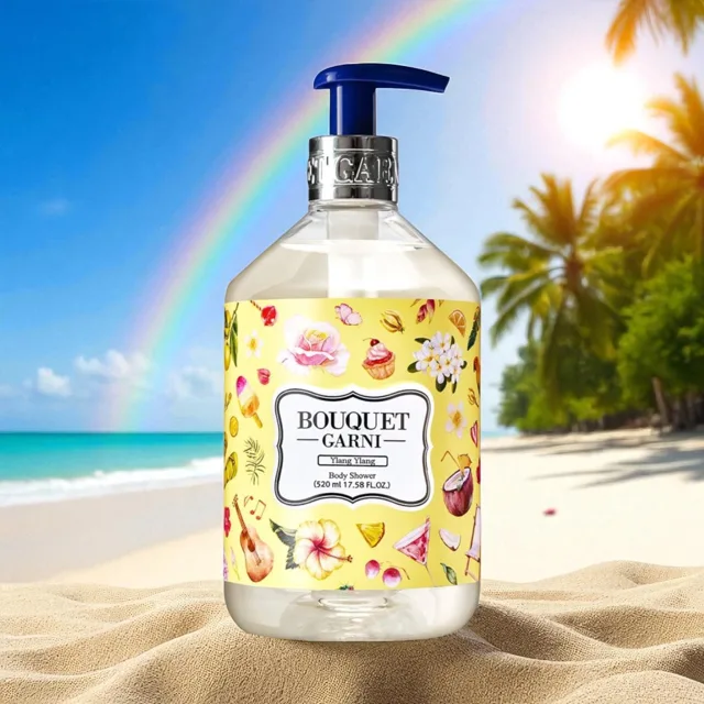 BOUQUET GARNI - Fragranced Body Shower Ylang Ylang - Parfémovaný sprchový gel Ylang Ylang - 520 ml