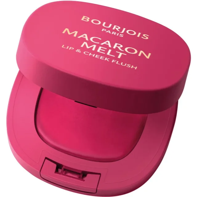 Bourjois Macaron Melt Lip & Cheek Flush tvářenka 2 v 1 odstín 04 Pink Guava 5 g