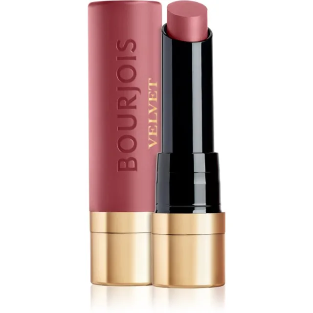 Bourjois Rouge Velvet The Lipstick dlouhotrvající rtěnka s matným efektem odstín 19 Places Des Roses 2.4 g