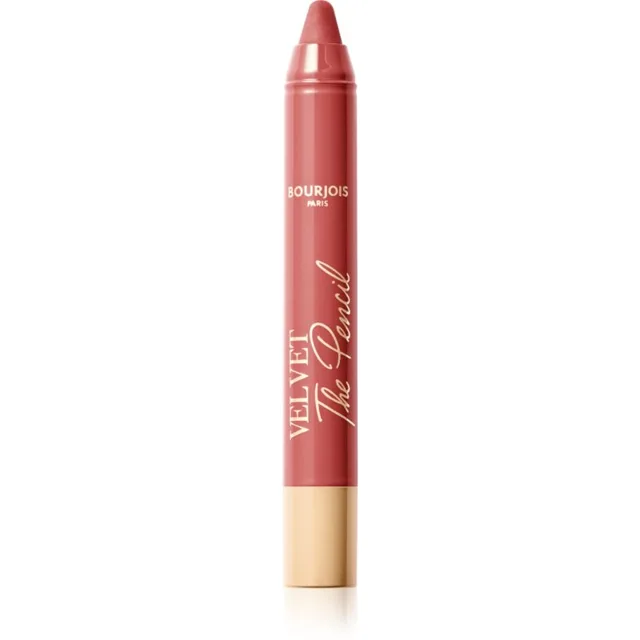 Bourjois Velvet the Pencil rtěnka v tužce s matným efektem odstín 04 Less is Brown 1,8 g