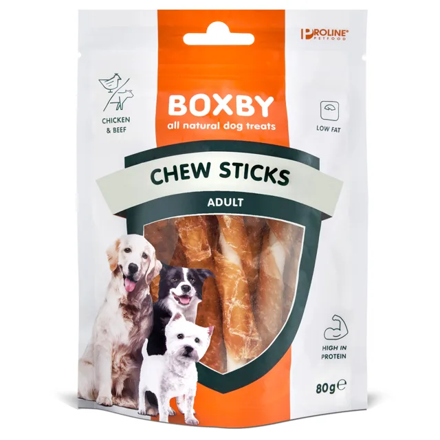 Boxby žvýkací tyčinky s kuřecím - 80 g