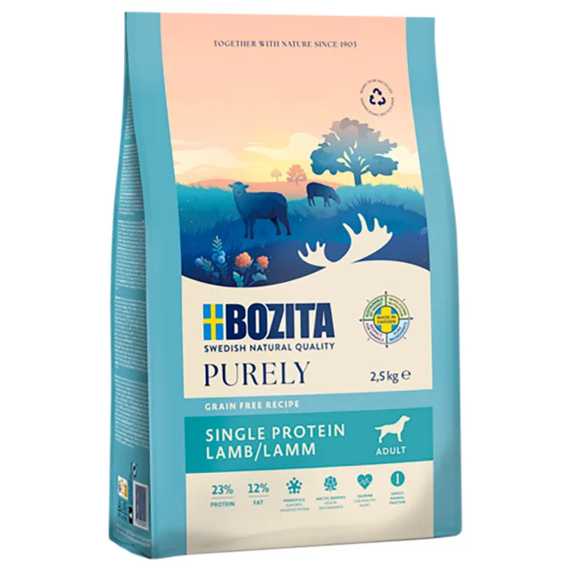 Bozita Dog Purely Adult Grain Free jehněčí - Výhodné balení: 2 x 11 kg