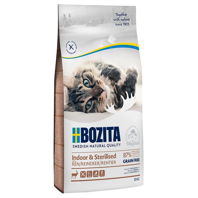 Bozita Grain Free Indoor & Sterilised se sobem - 10 kg