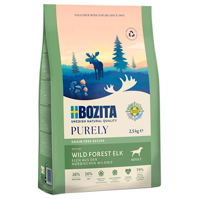 Bozita Grain Free Moose - výhodné balení: 2 x 2,5 kg
