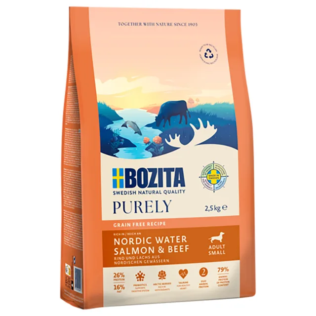 Bozita Grain Free Salmon & Beef Small - 2,5 kg