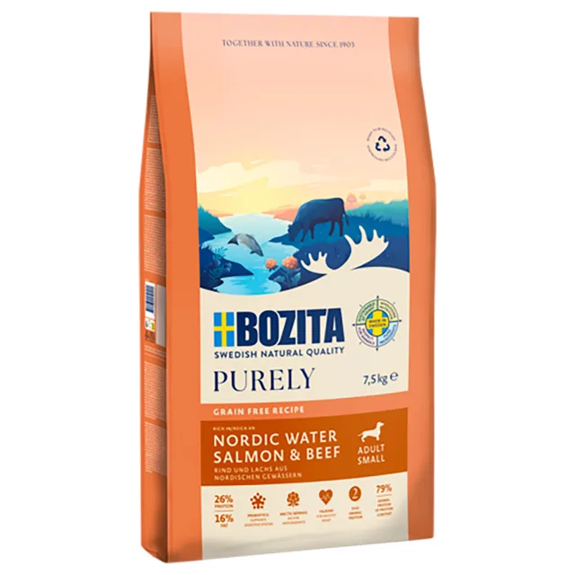 Bozita Grain Free Salmon & Beef Small - výhodné balení: 2 x 2,5 kg