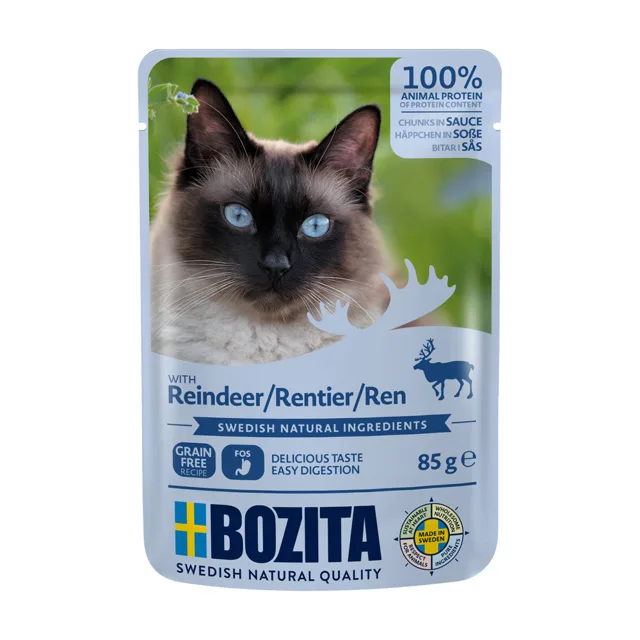 Bozita kousky v omáčce 2 x 12 kapsiček (24 x 85 g) - spousta kuřecího