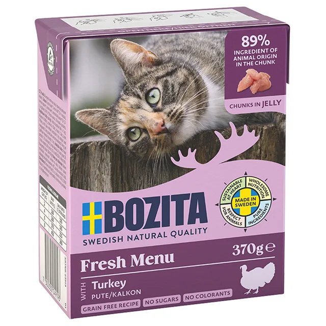 Bozita kousky v želé 12 x 370 g - s krůtím masem