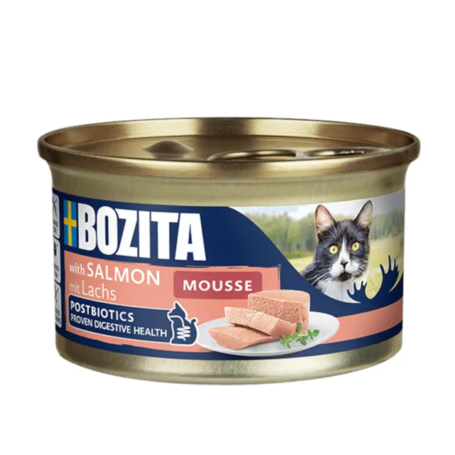 Bozita Mousse Postbiotics 12 x 85 g - losos