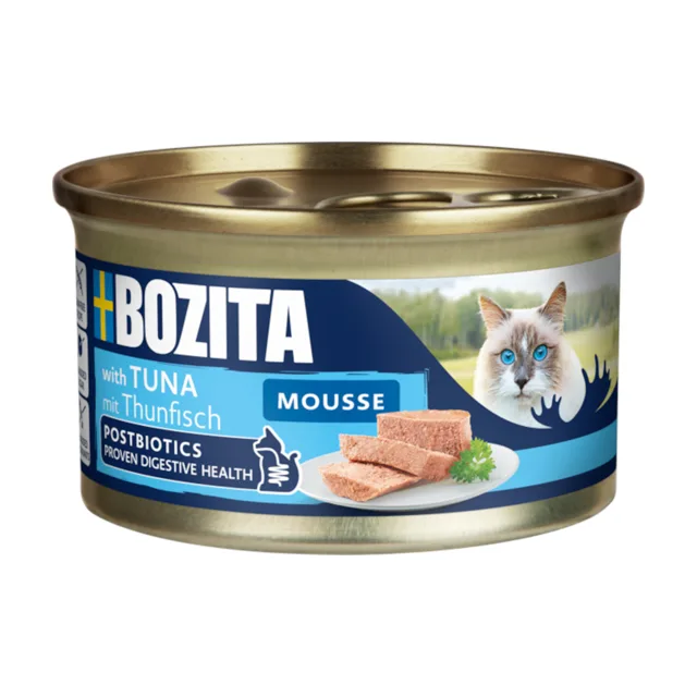 Bozita Mousse Postbiotics 12 x 85 g - tuňák