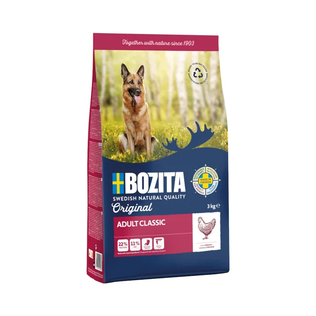 Bozita Original 2× střední balení – výhodné balení - Adult Flavour Plus se sobem