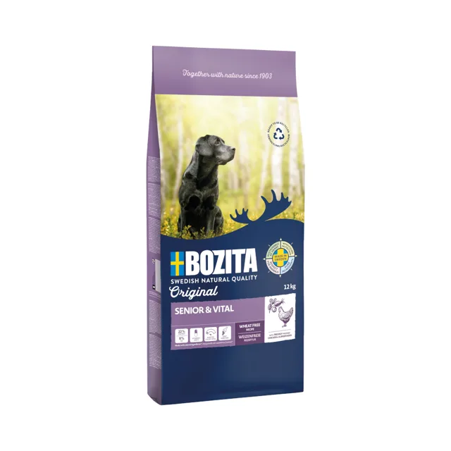 Bozita Original Senior & Vital s kuřecím - bez pšenice - 12 kg