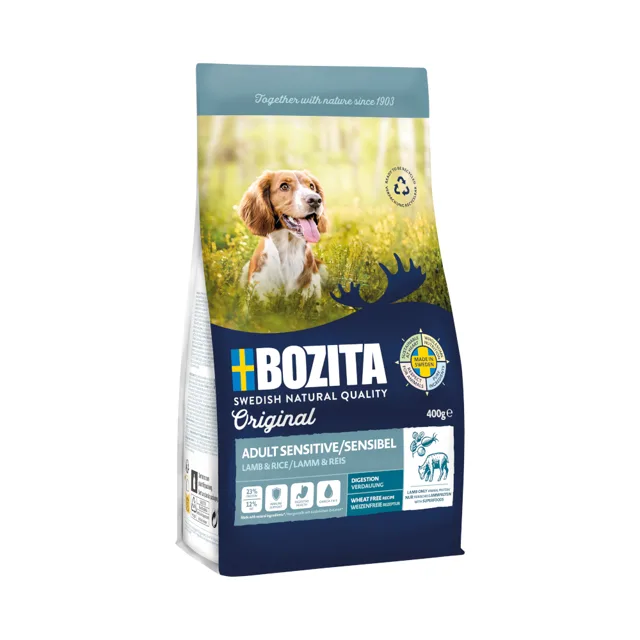 Bozita Original Sensitive Digestion jehněčí & rýže - bez pšenice - 12 kg