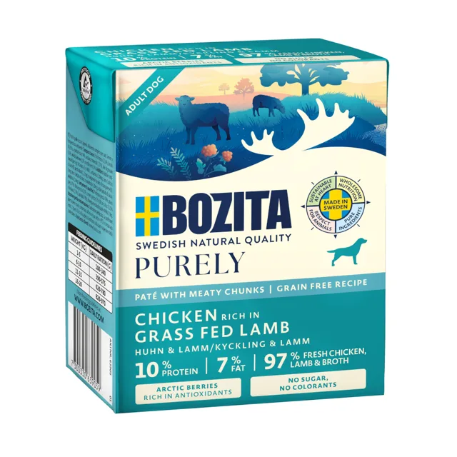 Bozita Purely Paté 6 ks (6 x 370 g) - s jehněčím