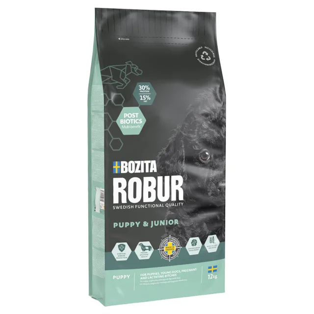 Bozita Robur Puppy & Junior Chicken - výhodné balení: 2 x 3 kg