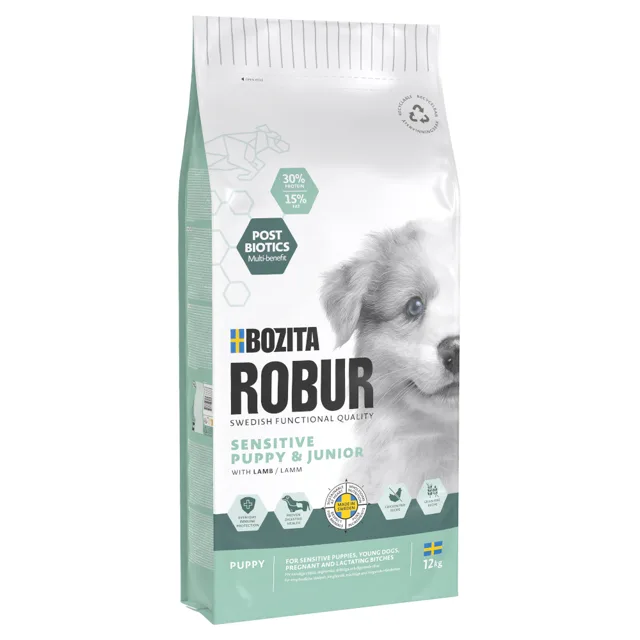 Bozita Robur Sensitive Grain Free Puppy Lamb - 12 kg