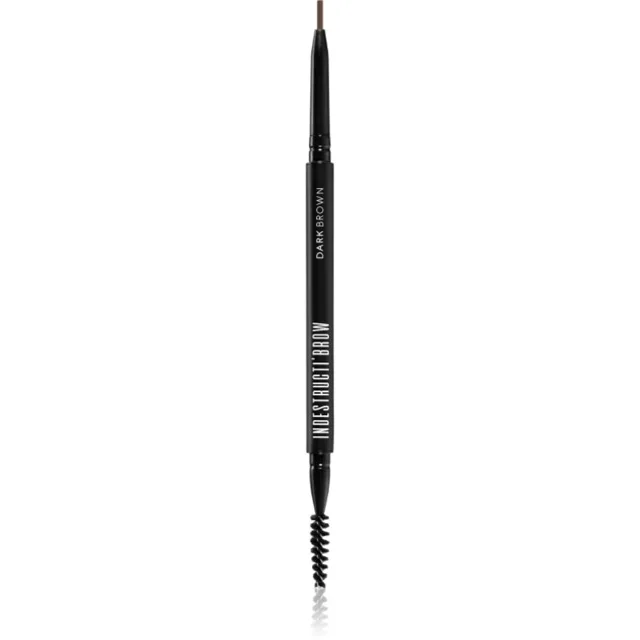BPerfect Indestructi'Brow dlouhotrvající tužka na obočí s kartáčkem odstín Dark Brown 10 g